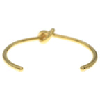 Celine Knot Extra Thin Bangle Gold Plated Bracelet — view 2