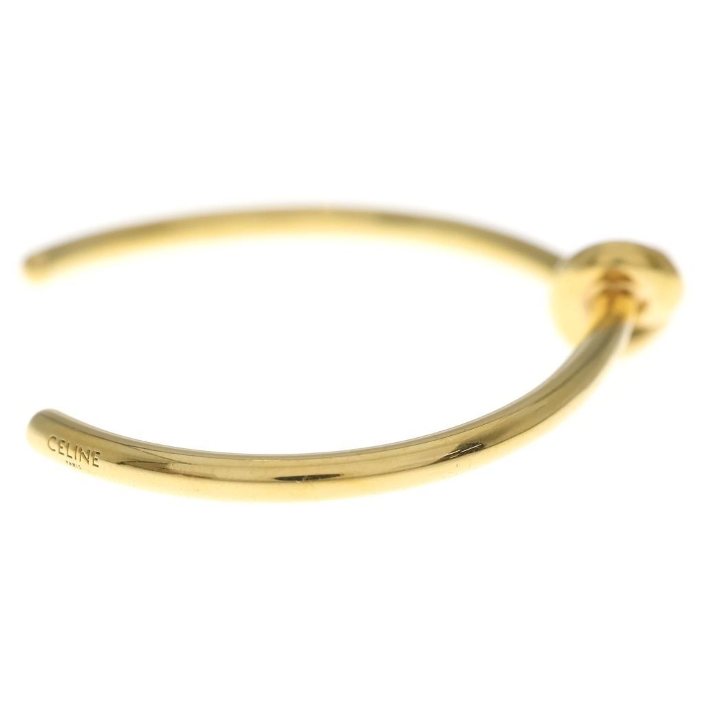Celine Knot Extra Thin Bangle Gold Plated Bracelet — view 3