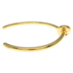 Celine Knot Extra Thin Bangle Gold Plated Bracelet — view 3