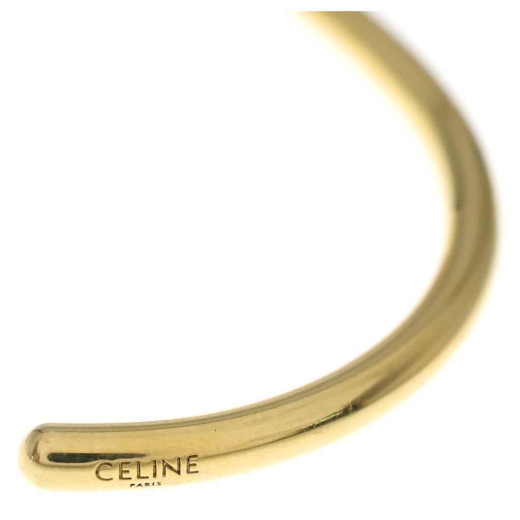 Celine Knot Extra Thin Bangle Gold Plated Bracelet — view 5