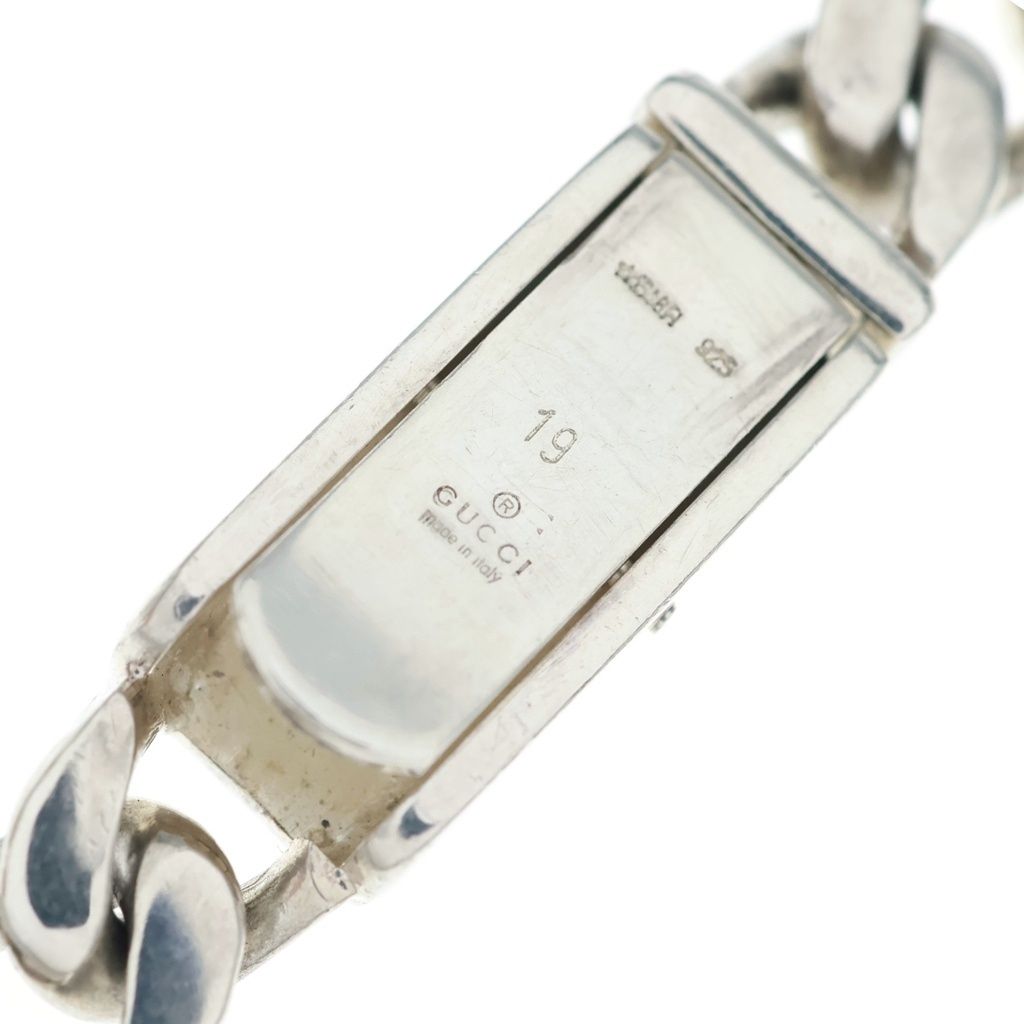 Gucci Chain Logo Plate Bracelet Silver — view 5