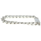 Gucci Chain Logo Plate Bracelet Silver — view 3