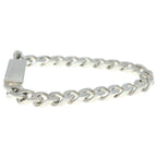 Gucci Chain Logo Plate Bracelet Silver — view 4