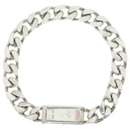 Gucci Chain Logo Plate Bracelet Silver — view 2