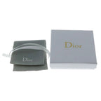 Dior Logo Faux Pearl Rhinestone Tribal Earrings Gold — view 7