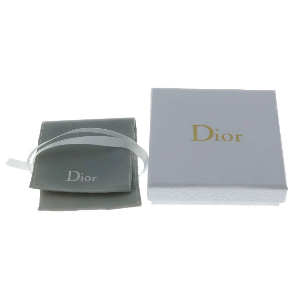 Dior Logo Faux Pearl Rhinestone Tribal Earrings Gold — view 7