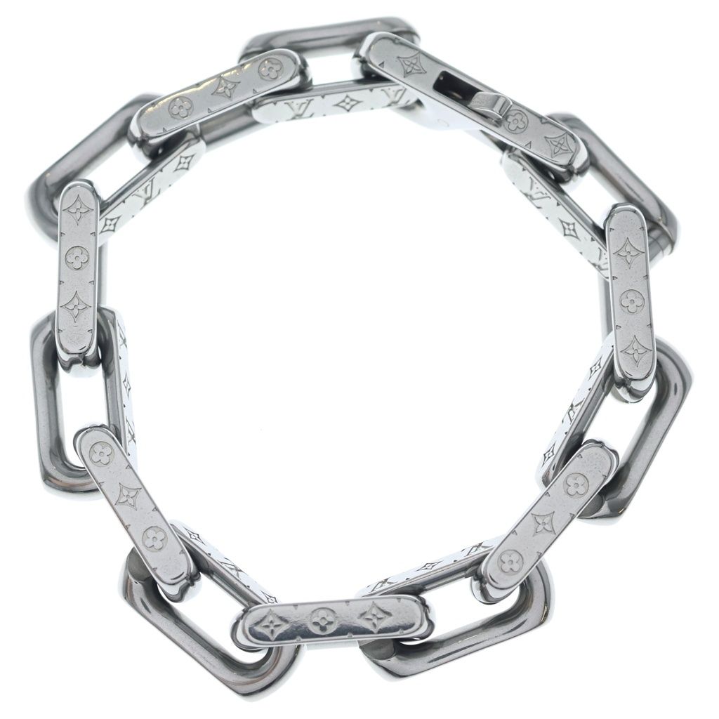 Louis Vuitton Monogram Collier Chain Bracelet Silver