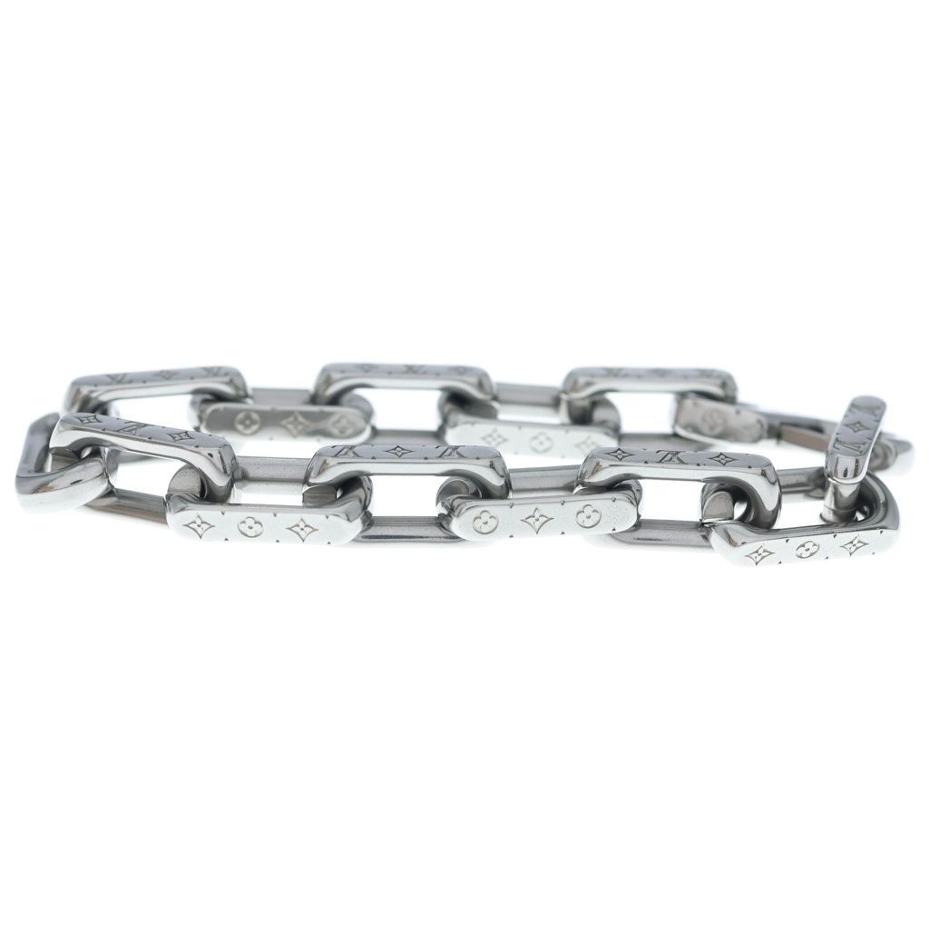 Louis Vuitton Monogram Collier Chain Bracelet Silver — view 4