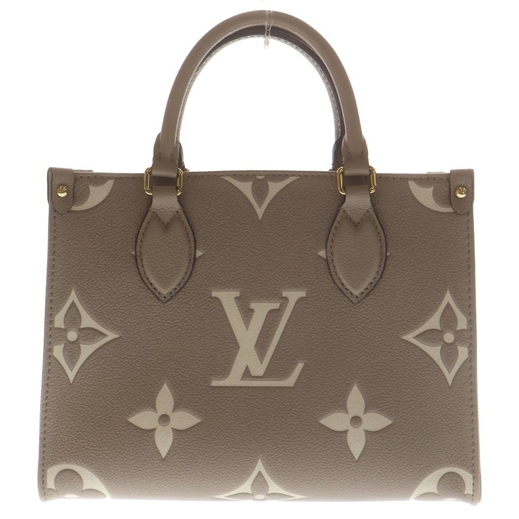 Louis Vuitton Monogram Empreinte On The Go PM Shoulder Bag Bicolor Tourtelle