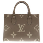 Louis Vuitton Monogram Empreinte On The Go PM Shoulder Bag Bicolor Tourtelle