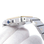 Cartier Santos Galbe LM Watch White Dial — view 9