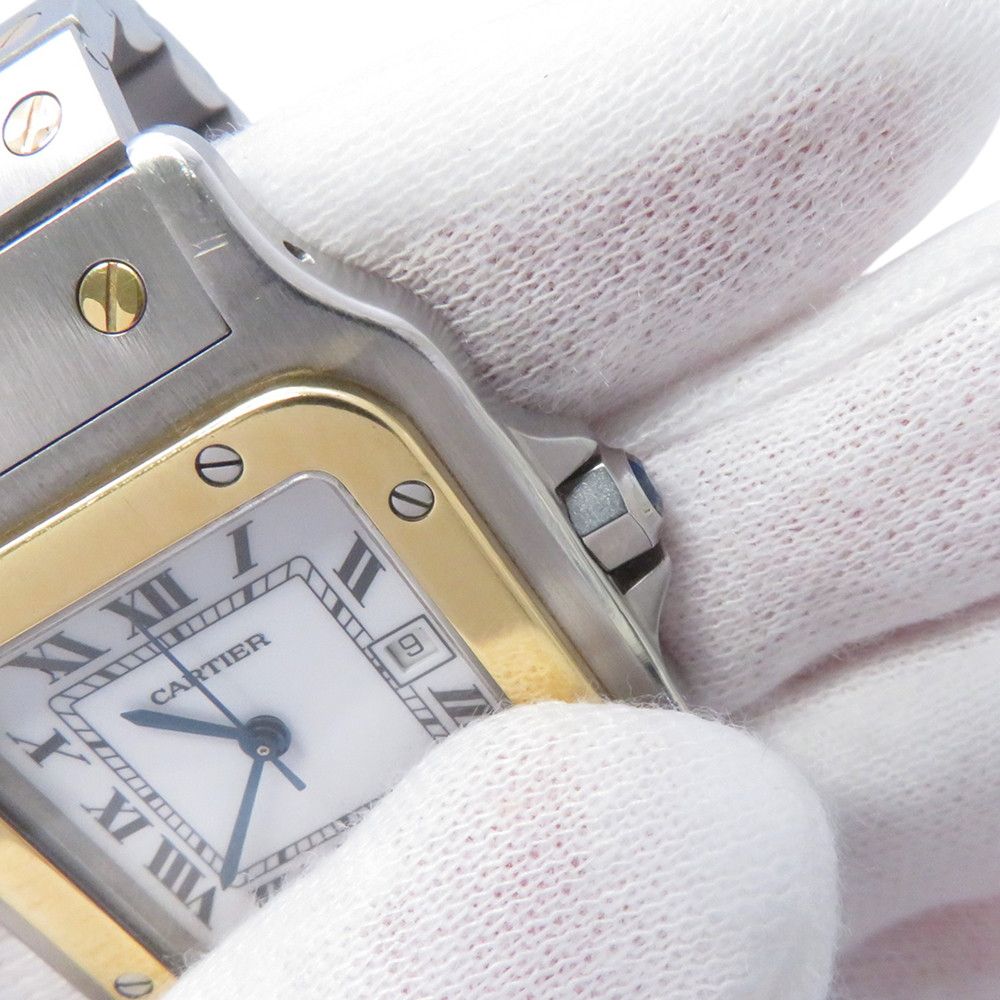 Cartier Santos Galbe LM Watch White Dial — view 5
