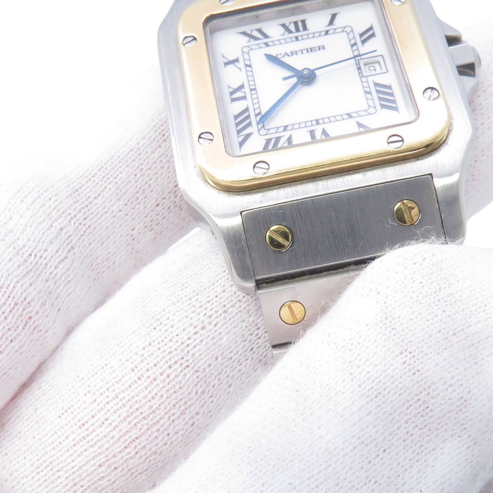 Cartier Santos Galbe LM Watch White Dial — view 6