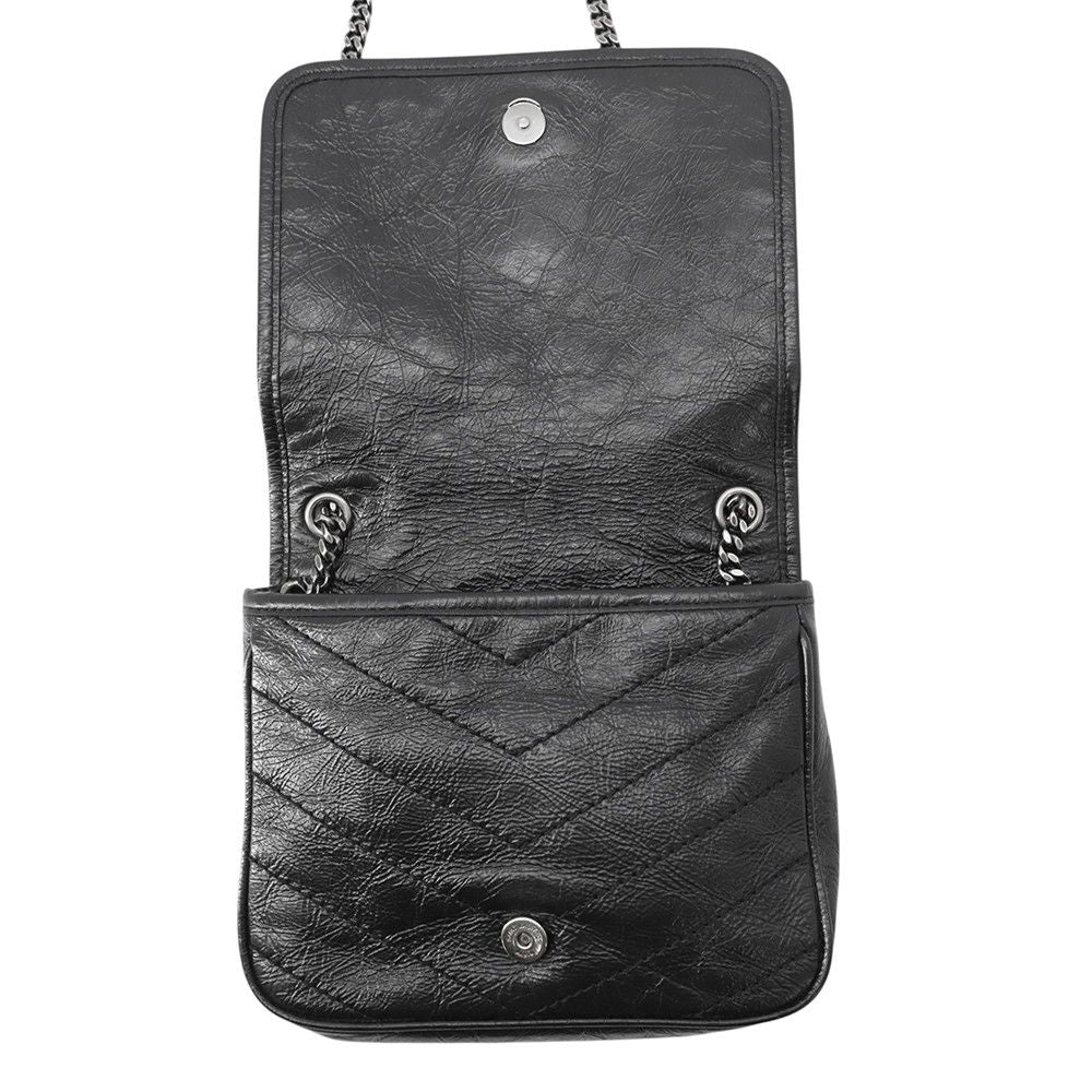 Saint Laurent Paris Chain Shoulder Bag Niki Black — view 5