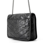 Saint Laurent Paris Chain Shoulder Bag Niki Black — view 2