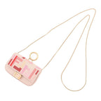 Fendi Charm Nano Baguette Canvas Handbag