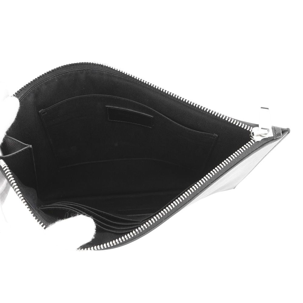 Saint Laurent Paris Clutch Mini Zip Tablet Sleeve Leather Black — view 5