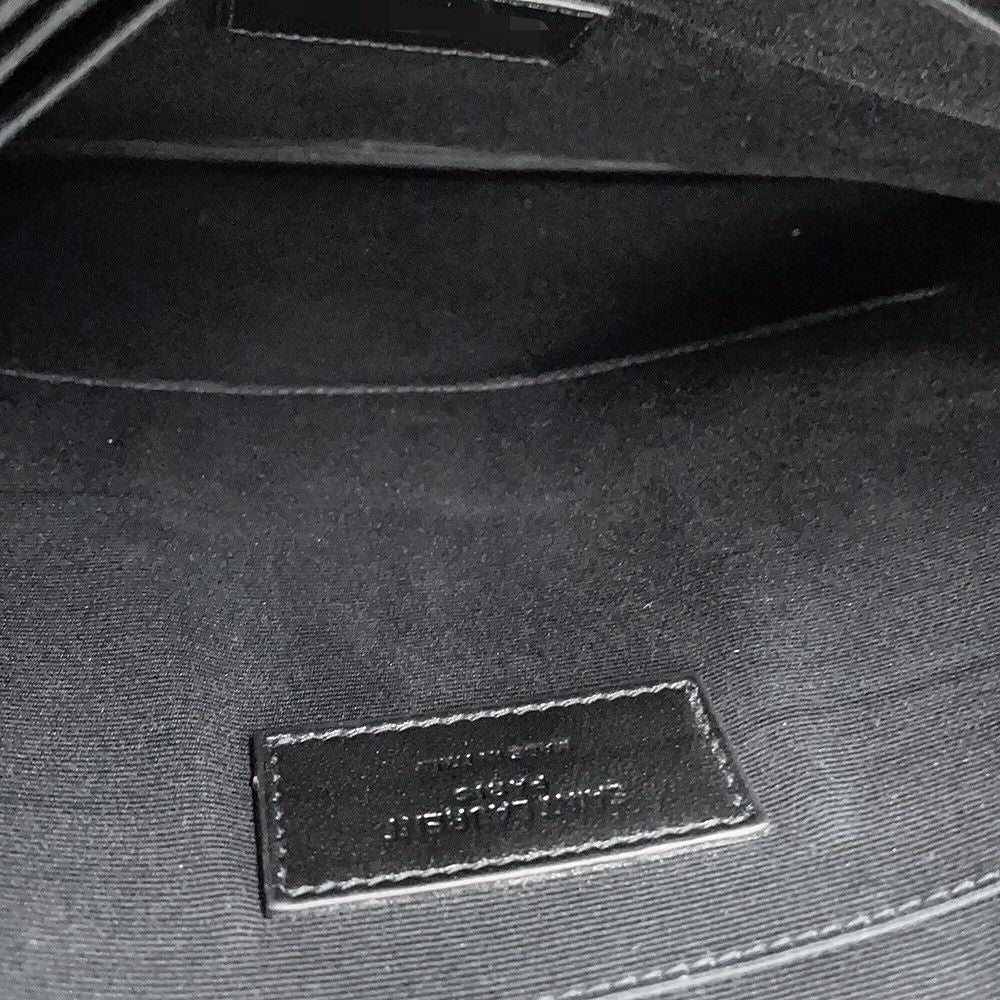 Saint Laurent Paris Clutch Mini Zip Tablet Sleeve Leather Black — view 7