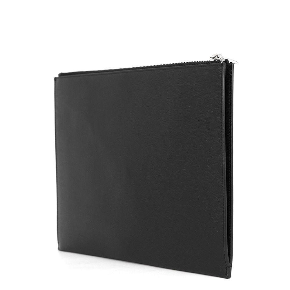 Saint Laurent Paris Clutch Mini Zip Tablet Sleeve Leather Black — view 2