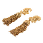 Chanel Earrings CC Logo Fringe — view 2