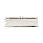 Chanel Chain Wallet CC Logo Quilted 19 Caviar Leather White — view 3