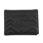 Gucci Bifold Wallet GG Marmont Compact Leather Double Black — view 3