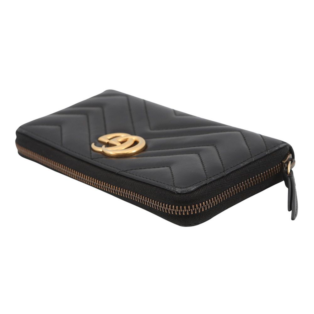 Gucci Wallet GG Marmont Zip Around Quilted — view 2