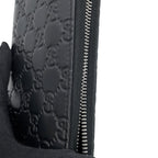 Gucci Wallet Guccissima Zip Around Leather Black — view 7