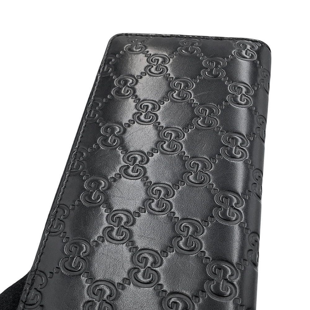 Gucci Wallet Guccissima Zip Around Leather Black — view 5