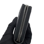Gucci Wallet Guccissima Zip Around Leather Black — view 6