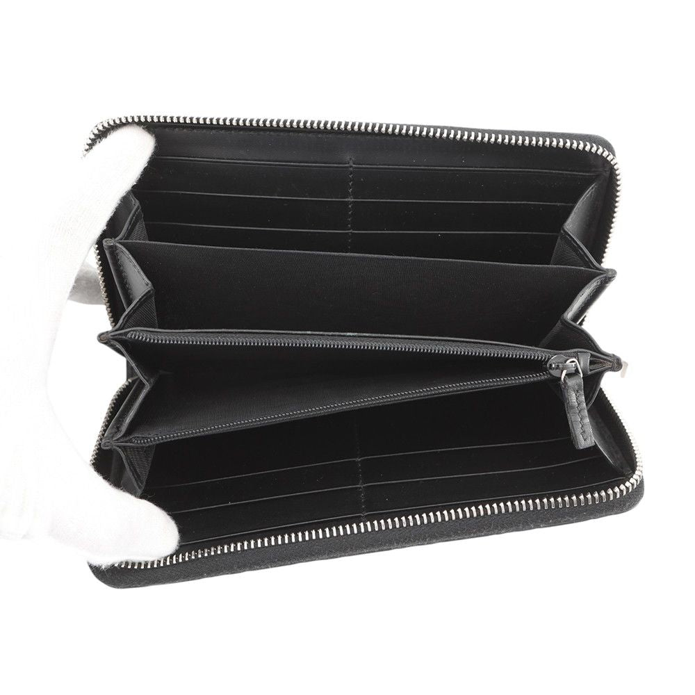 Gucci Wallet Guccissima Zip Around Leather Black — view 4