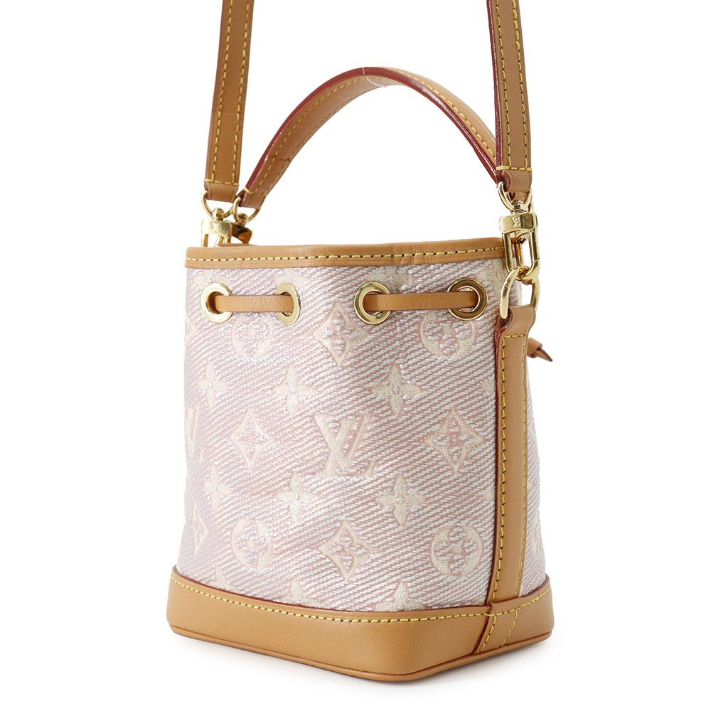 Louis Vuitton Monogram Laminated Jacquard Nano Noe 2-Way Shoulder — view 2