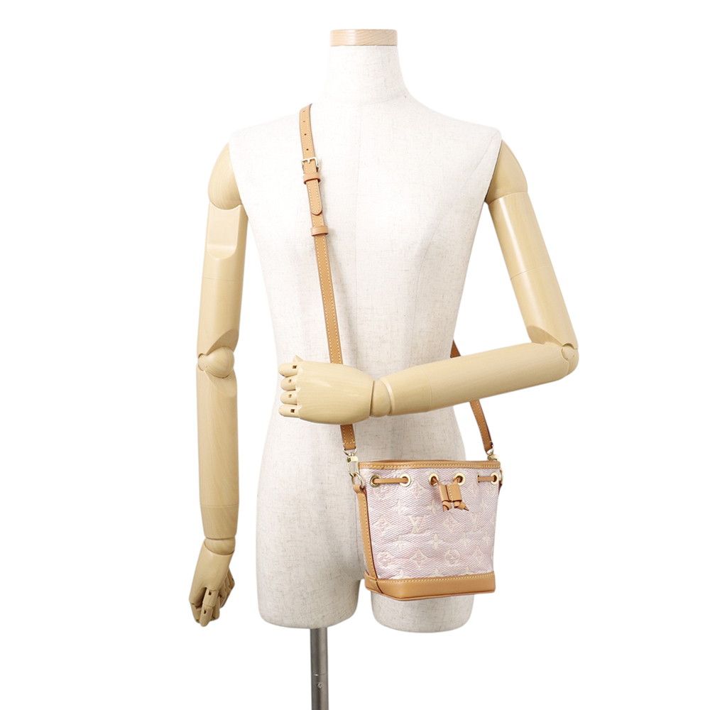 Louis Vuitton Monogram Laminated Jacquard Nano Noe 2-Way Shoulder — view 5