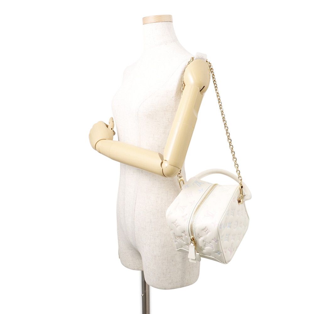 Louis Vuitton Handbag Monogram Embossed Square Bag 2-Way — view 5
