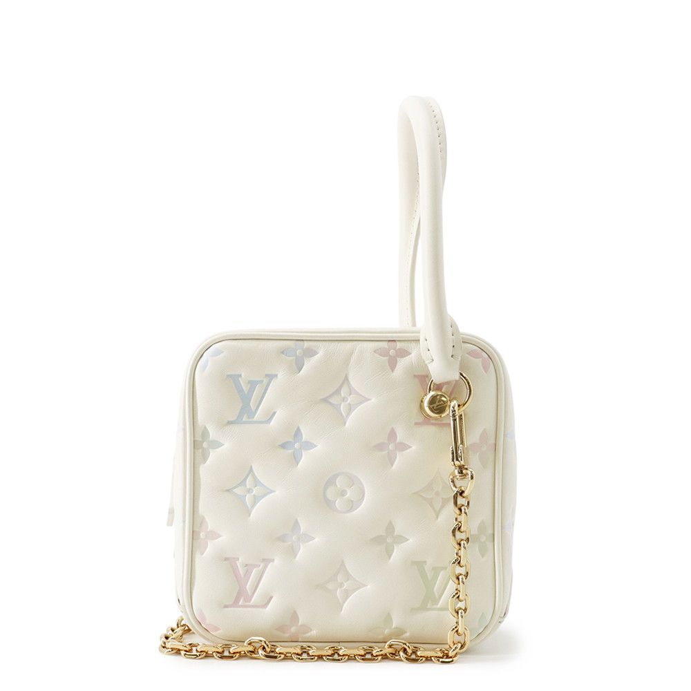 Louis Vuitton Handbag Monogram Embossed Square Bag 2-Way