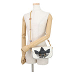 Gucci Chain Shoulder Bag Adidas Collaboration Horsebit Small 2-Way White Black — view 5