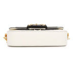 Gucci Chain Shoulder Bag Adidas Collaboration Horsebit Small 2-Way White Black — view 3