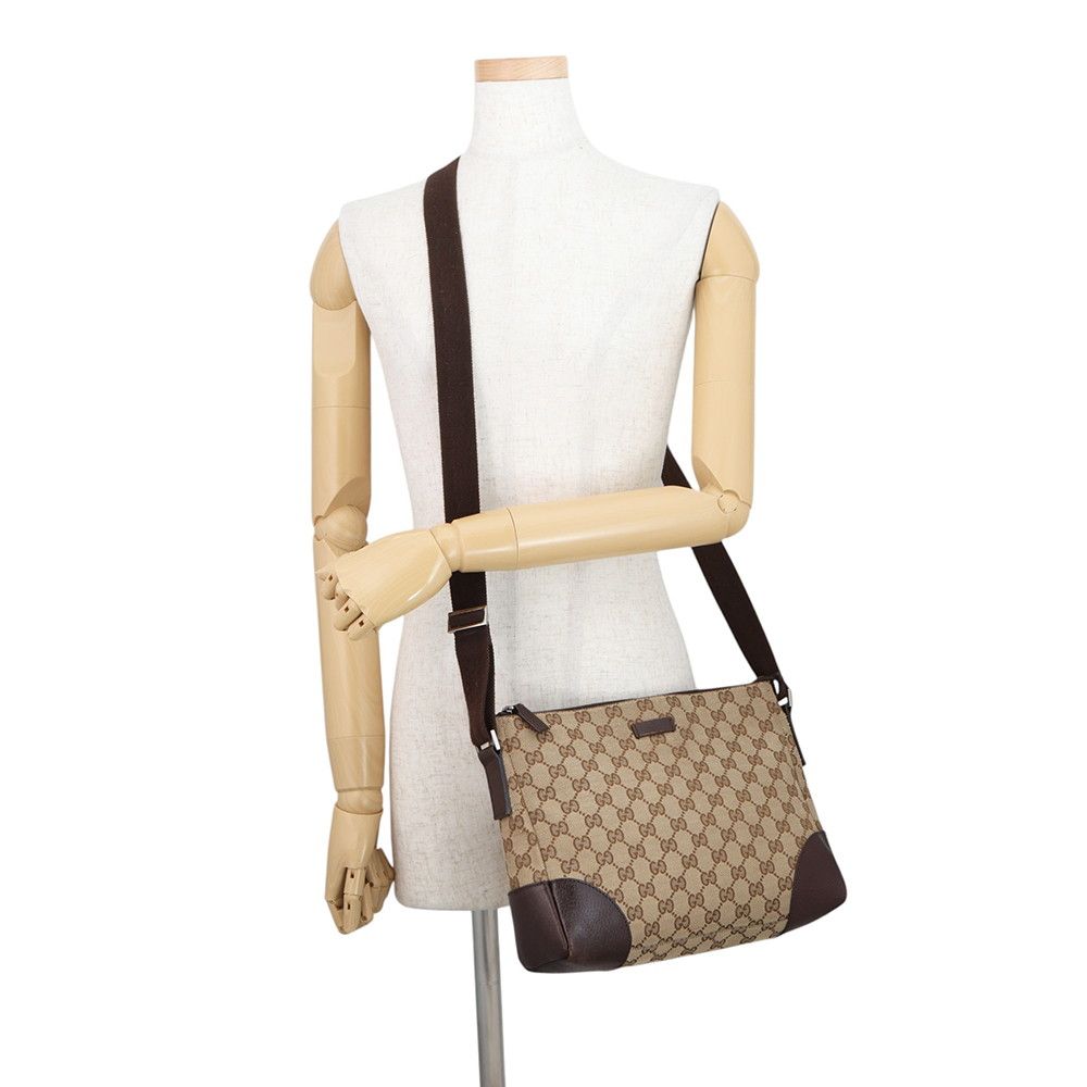 Gucci Shoulder Bag GG Canvas Leather — view 4