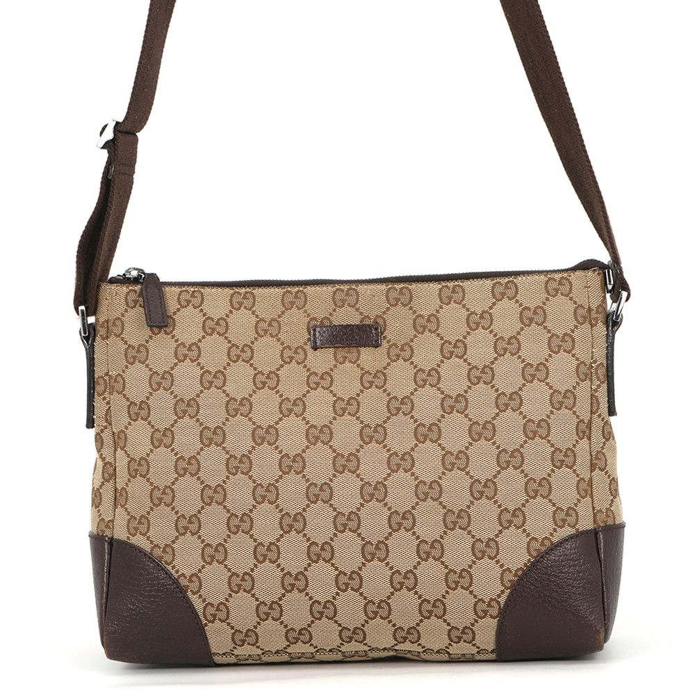 Gucci Shoulder Bag GG Canvas Leather