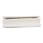 Chanel Pearl Chain Wallet Quilted CC Logo Lambskin White — view 3