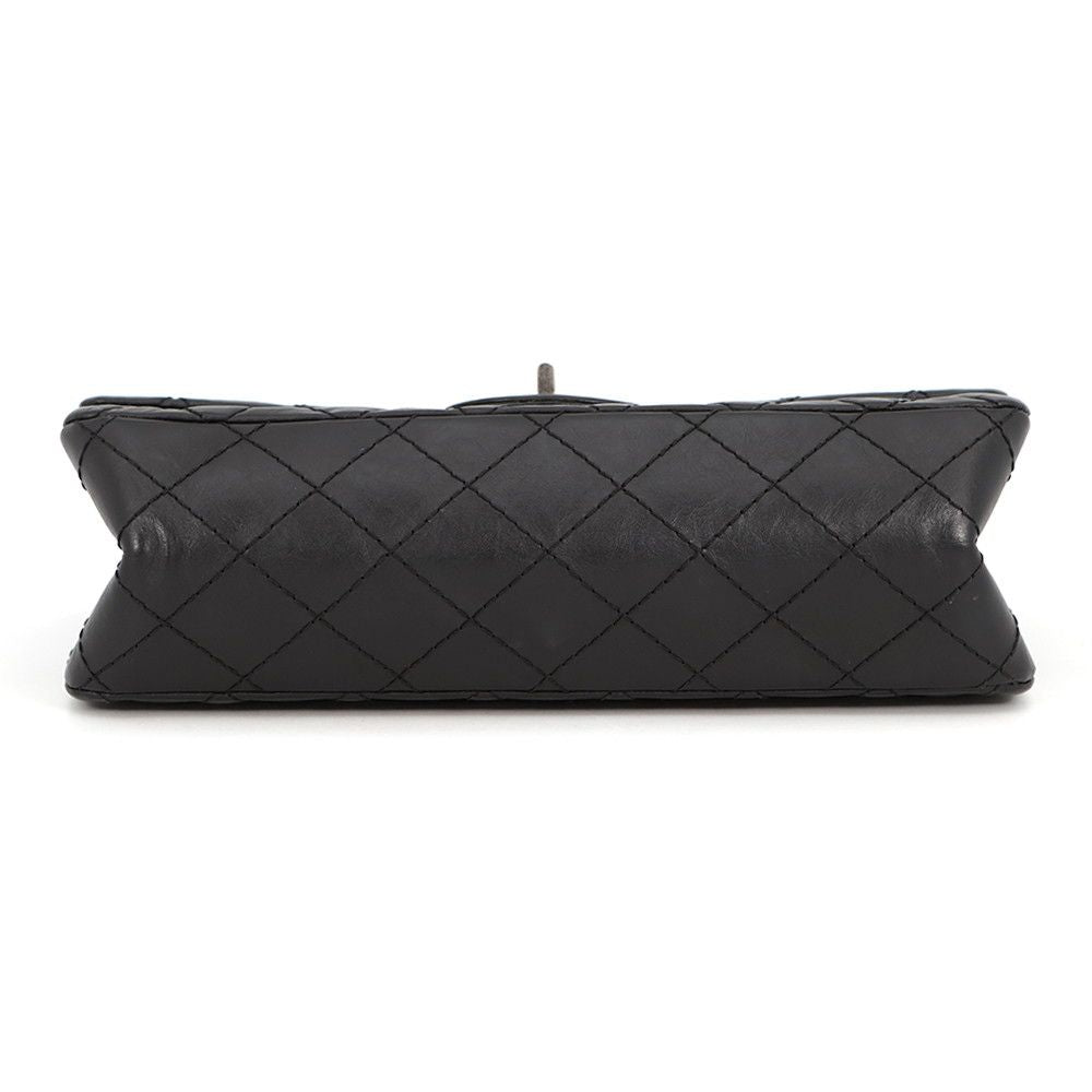 Chanel Chain Shoulder Bag Quilted 2.55 Aged Calf Leather Black — view 3