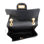 Chanel Chain Shoulder Bag Quilted 2.55 Mini Aged Calf Leather Black — view 6