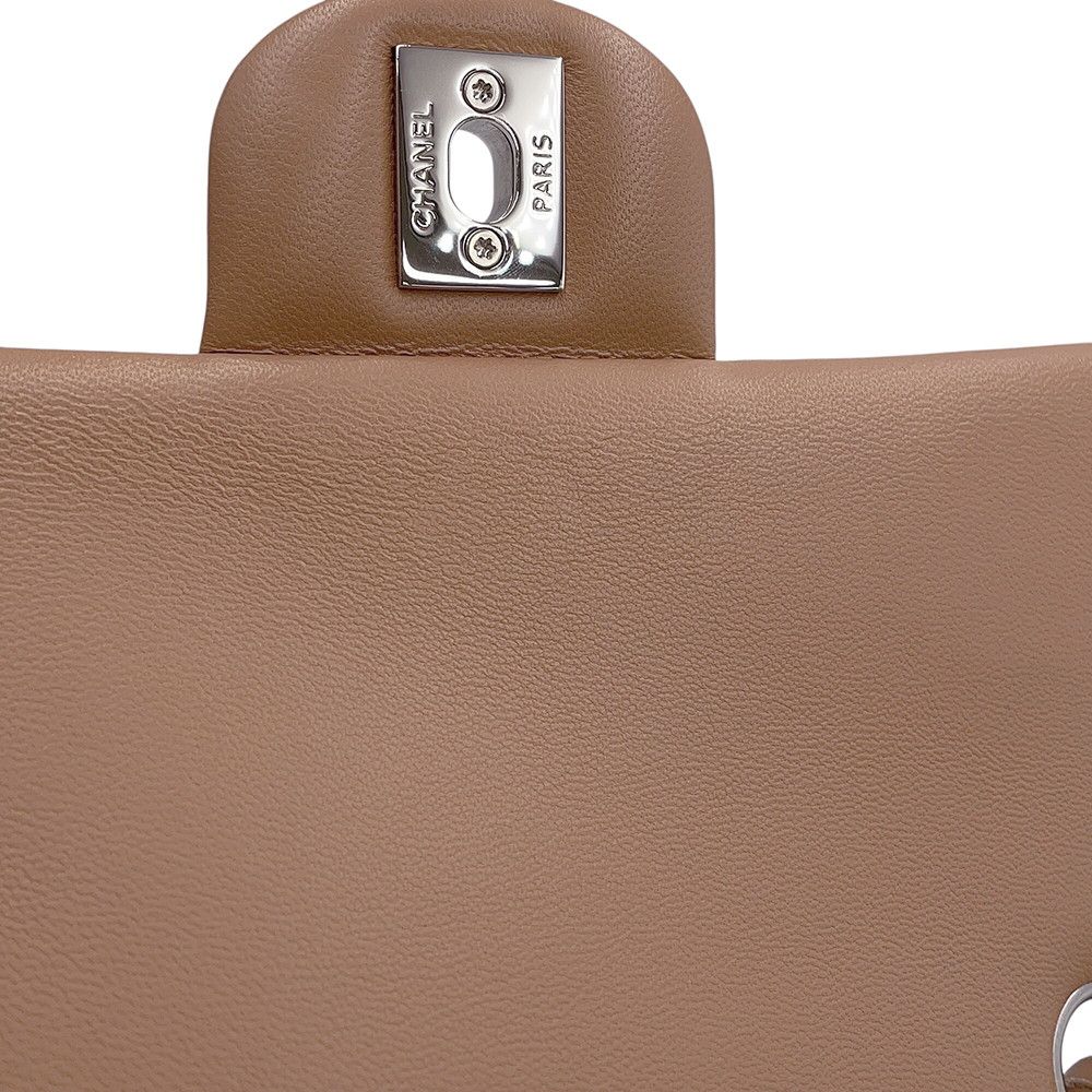 Chanel Chain Shoulder Bag Mini Quilted CC Logo Lambskin — view 8