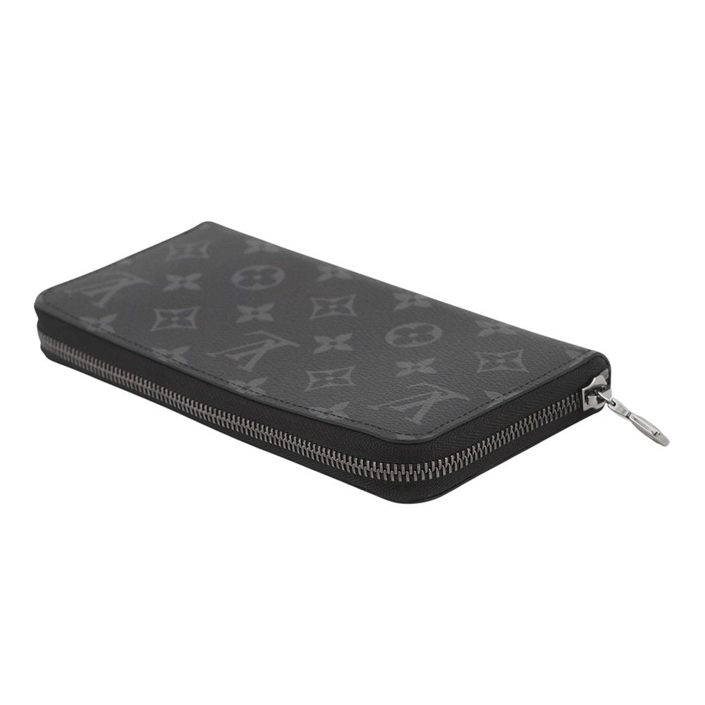 Louis Vuitton Wallet Monogram Eclipse Zippy Horizontal Black — view 2