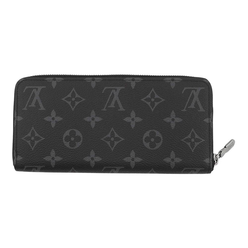Louis Vuitton Wallet Monogram Eclipse Zippy Horizontal Black — view 3