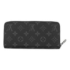 Louis Vuitton Wallet Monogram Eclipse Zippy Horizontal Black — view 3