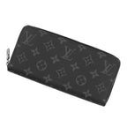 Louis Vuitton Wallet Monogram Eclipse Zippy Horizontal Black