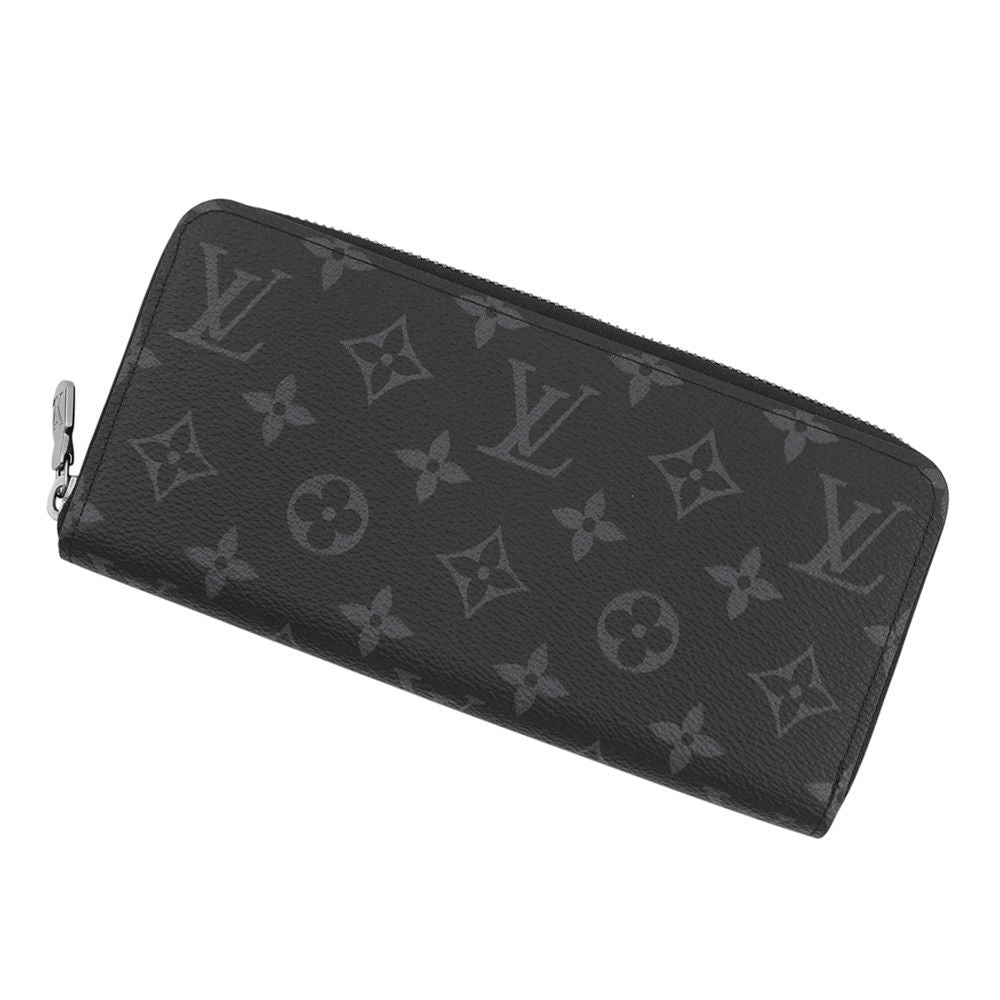 Louis Vuitton Wallet Monogram Eclipse Zippy Horizontal Black