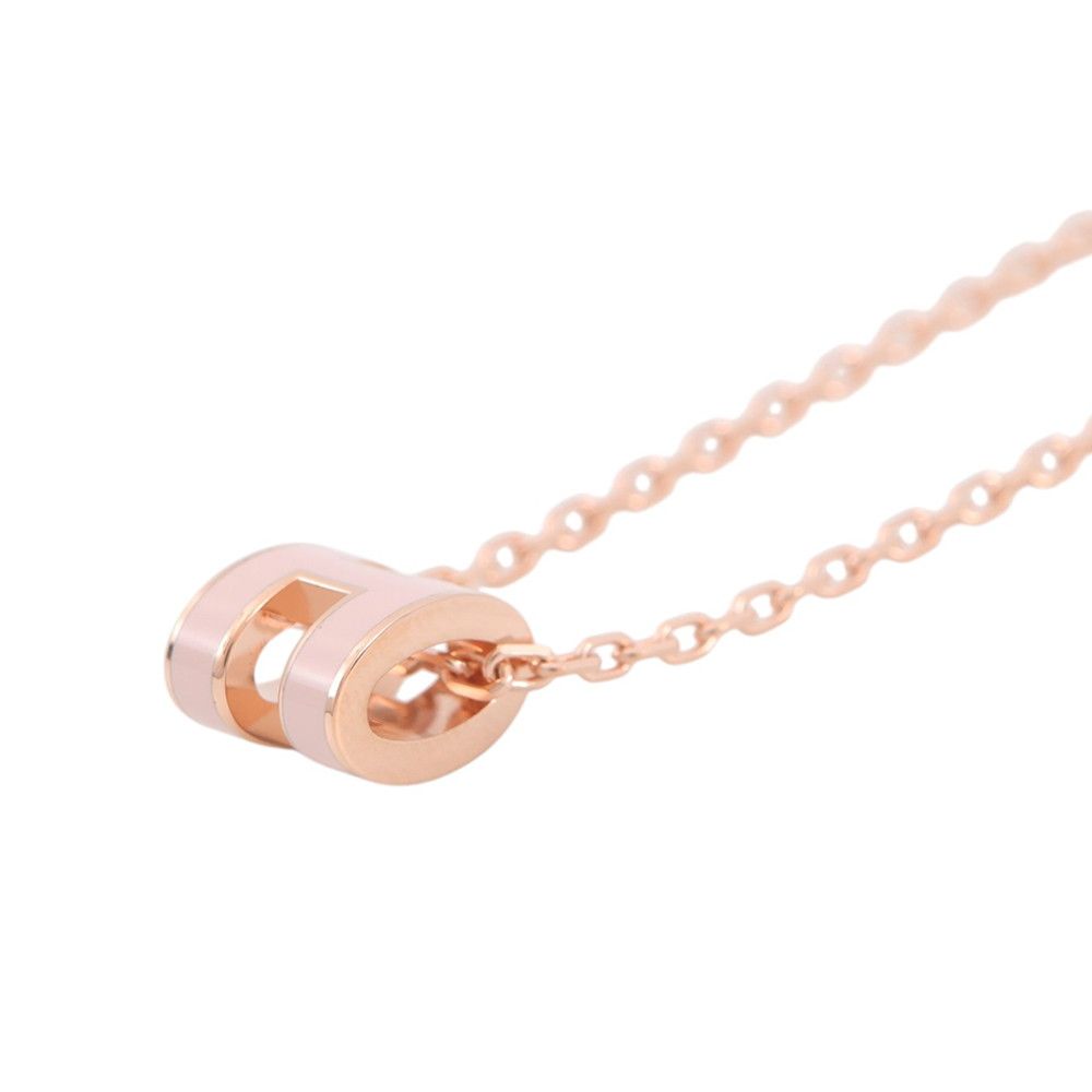 Hermes Necklace Pop Rose Dragee Pink Gold — view 2