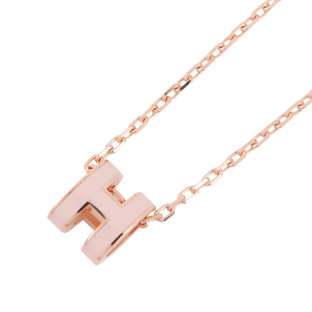 Hermes Necklace Pop Rose Dragee Pink Gold